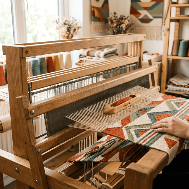 Métier à tisser artisanal